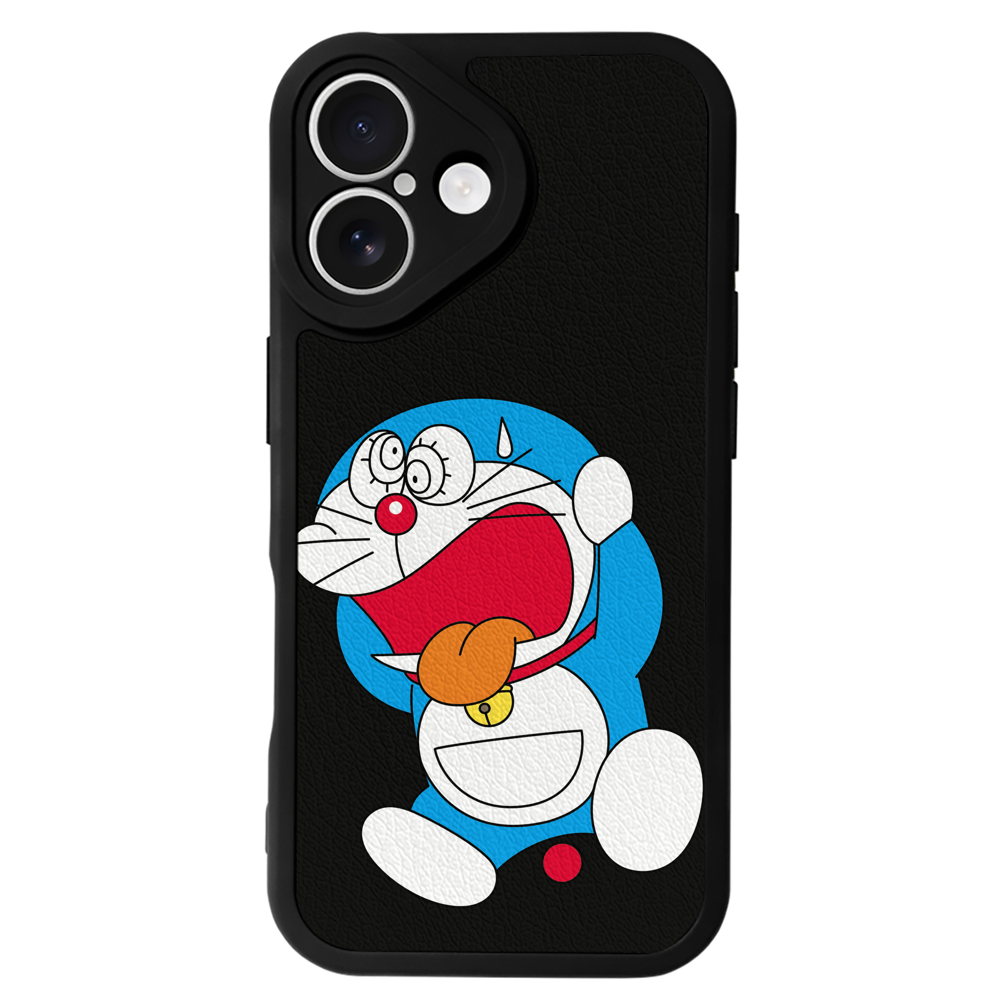 （画像用） ドラえもん Doraemon 【iPhone 16シリーズ対応】シリコンスマホケース（レザー調） 材質：シリコン